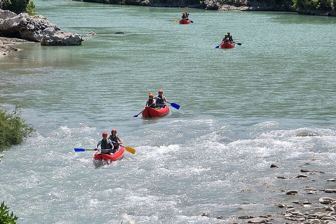Amazing Rafting Experience at Last Wild Vjosa River of Europe in Permet, Albania - On the river: waves, current, and narrow passages