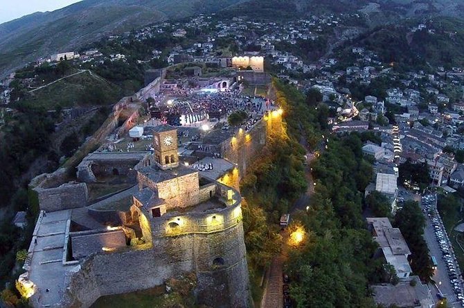 Bënja Thermal Baths (Përmet) & Gjirokastër Fortress Tour - Gjirokastër Castle Above the Drinos Valley