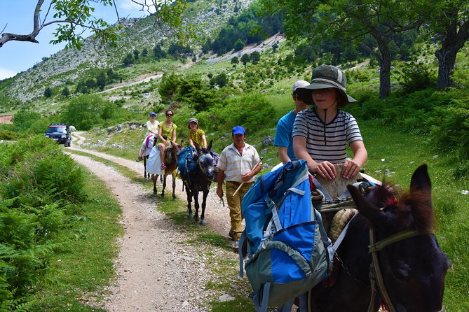 Berat Hiking Off Road picnic lunch in Tomori Holy Mount - The 30-minute walk to Tomori’s ruined castle