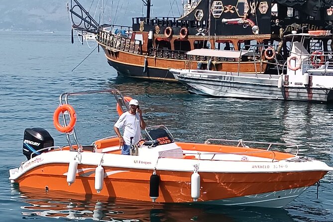 Boat Trip Around the Hidden Gems of Saranda - Kakome Beach and the first 40-minute swim