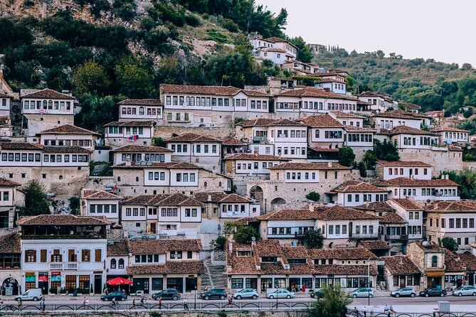 Day tour of Berat UNESCO city , castle and Belshi Lake - Mangalem and the famous City of Many Windows
