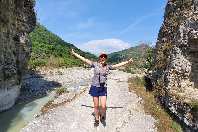 From Berat: Osum Canyon and Bogove Waterfall - Walking through Bogove Park to the waterfall