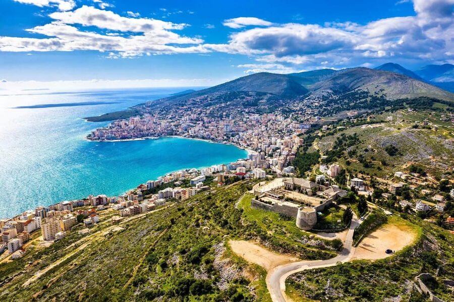 From Tirana/Durrës: Saranda, Ksamil, and Blue Eye Tour - Lekursi Castle above Saranda Bay