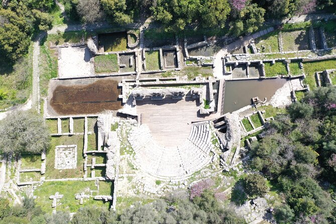 Full Day Tour: Butrint National Park, Ksamil, Blue Eye and Lekursi Castle - Lekursi Castle: Saranda from above
