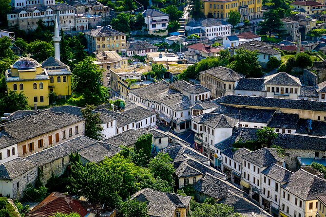 Gjirokaster walking Tour The Old Baazar, Cfake, Dunavat, Ali Pasha Bridge - The Old Bazaar beneath the castle