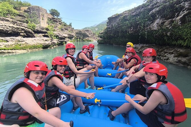 Guided Rafting Tour - Vjosa River National Park - Permet, Albania - The midway swim and snack stop