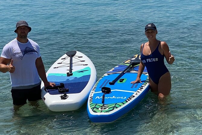Kayak Sup Tours Lukova Caves - Kroreza - The first wild beach stop, about 30 minutes