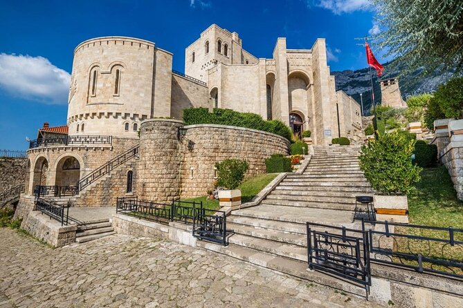 Kruja Castle ,Sari Salltik & Durrës fromTirana - Sari Salltik, a shrine above the town