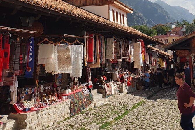 Kruja & Mount Sarisalltik including traditional lunch - Shopping the old bazaar in Kruja