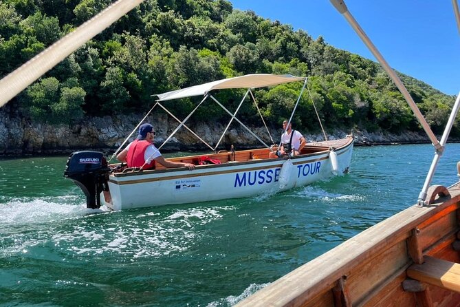 Ksamil: Mussel Sailing Tour with Food and Drink in Albania - The 10-minute ride to the mussel beds