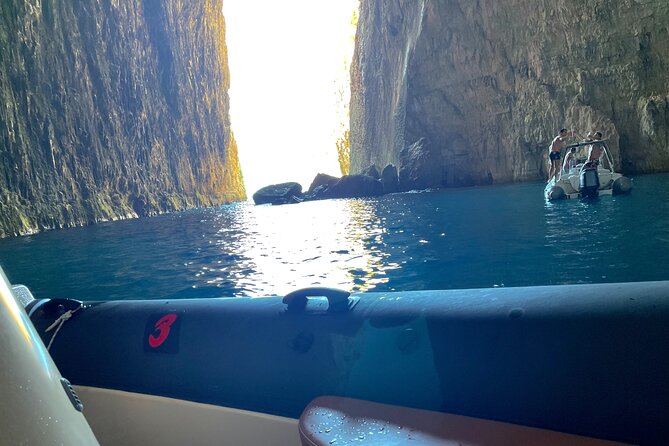 Secret Blue Gem Cave & Grama Bay Boat Tours Vlore - Bristani Bay and Meguci Bay swimming time