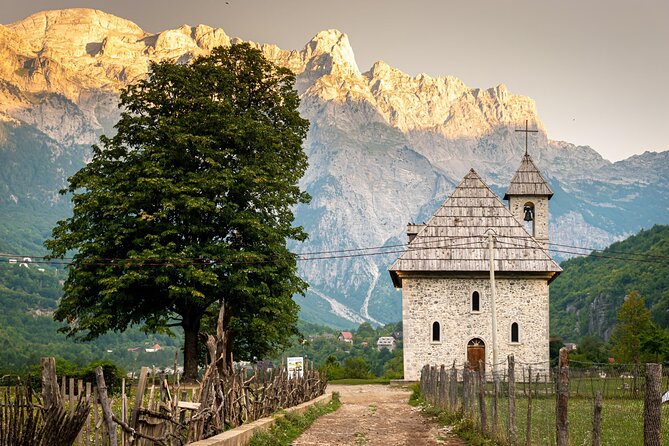 Semi – Private Hiking Tour; Theth & Blue Eye in 3 Days - Theth’s church and Lock-in Tower