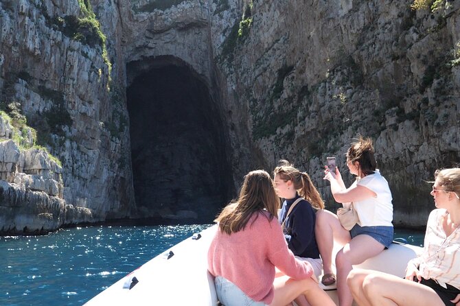 Speed Boat Tour to Vlore's Secret Blue Cave at Grama Bay - Dafina Cave offers the first real swim