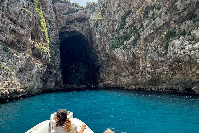 Speedboat Tour to Sazan Island, Haxhi Ali Cave and Marine Park - Haxhi Ali Cave: A Short Stop for Clear Water