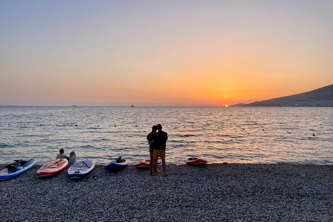Sunset Saranda and Night City Glow Kayak or Sup Tour - The 30-minute Bistrica Beach pause