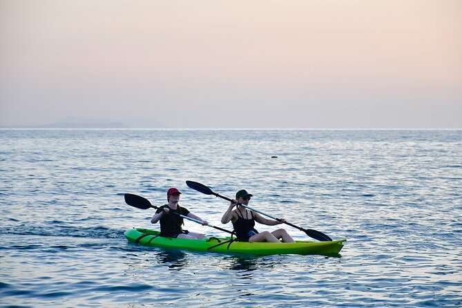 Sunset Saranda and Night City Glow Kayak or Sup Tour - The paddle toward Bistrica Beach
