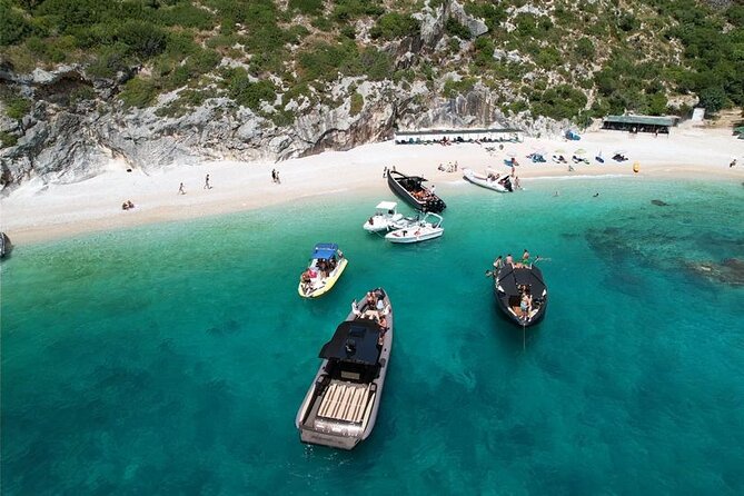 Vlore Private Boat Tour Blue Cave & Grama Bay Adventure - Haxhi Ali Cave begins the coastal adventure